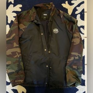 Vans fleece lined button down coat